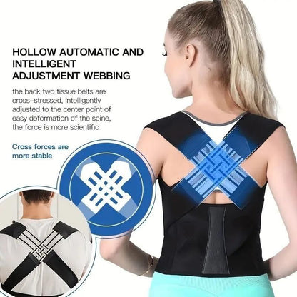 Intelligent Posture Corrector Back Support Belt – Adjustable & Breathable